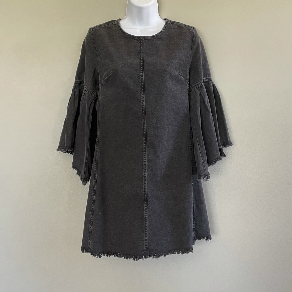 Free People Reckless Life Denim Dress NWT - Picture 5 of 9